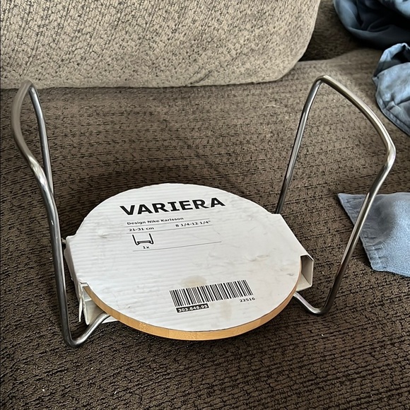 IKEA VARIERA Pot Lid Organizer - Silver - Picture 1 of 4